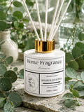LUNOWIA Raumduft Botanical Eucalyptus – Diffuser mit Rattanstäbchen, Duftnote Eukalyptus, handmade in der Pfalz