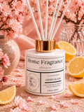 LUNOWIA Raumduft Cherry Bloom – Diffuser mit Rattanstäbchen, Duftnote Kirschblüte, handmade in der Pfalz