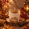 LUNOWIA Duftkerze Cinnamon Sugar mit Zimt, Vanille und braunem Zucker